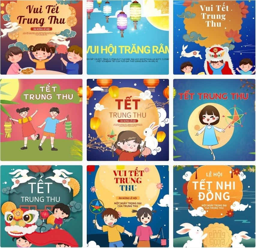 PosterVn2025's tweet card. The Reunion Festival is coming, sending meaningful Mid-Autumn Festival greetings is a great way to express your feelings. Poster Graphics Library is proud to bring 9+ templates