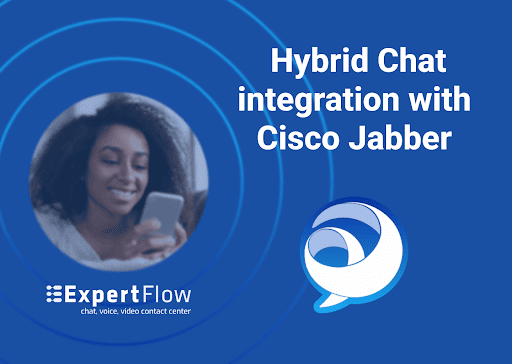 Expertflow's tweet card. Expertflow’s Hybrid Chat solution now integrates with Cisco Jabber, allowing businesses to engage with customers on SMS, WhatsApp, Viber and Facebook Messenger.