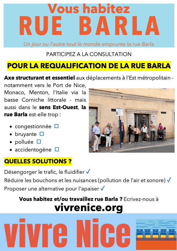 HGranouillac's tweet card. Un jour ou l’autre, tout le monde emprunte la mythique rue Barla – N7. Incontournable mais congestionnée, bruyante, polluée, accidentogène, elle doit répondre aux attentes des riverain·…