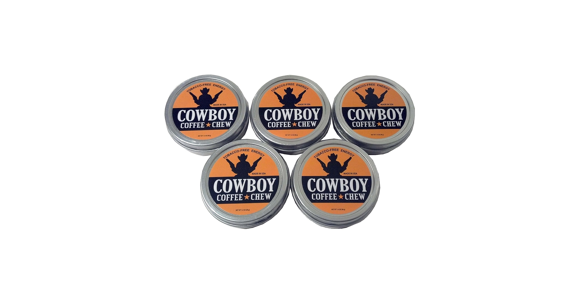 chewcoffeedip's tweet card. Cowboy Coffee Chew (Pack of 5) Quit Chewing Tin Can Non Tobacco Nicotine Free Smokeless Alternative to Dip Snuff Snus Leaf