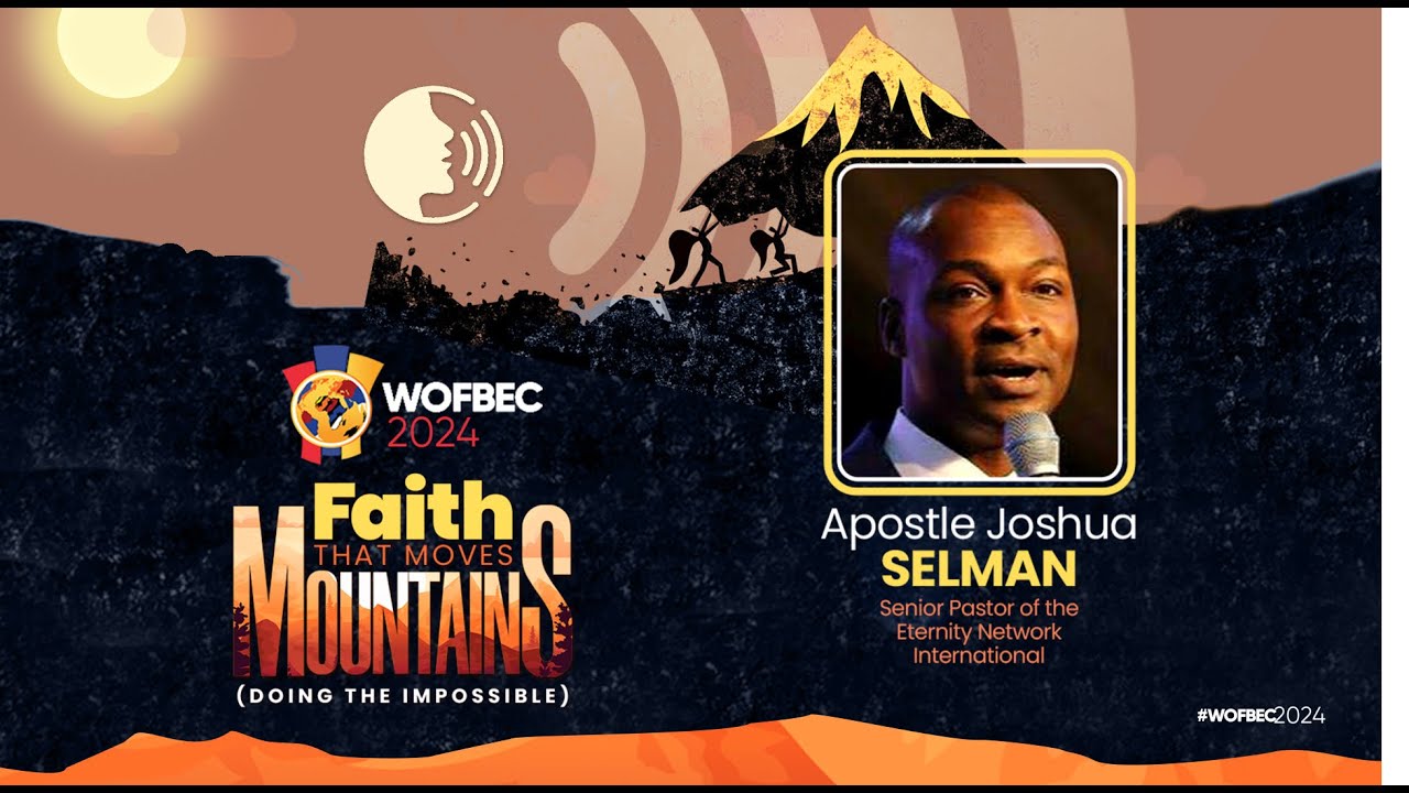 AfomaUchendu's tweet card. Apostle Joshua Selman | 1st Session | Day 4 WOFBEC | Faith That Moves...