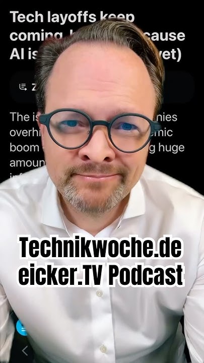 eickerTV's tweet card. Technikwoche.de ▹ Jobkiller, Apollo Go, KI-Vorsprung, Amazon Bazaar,...