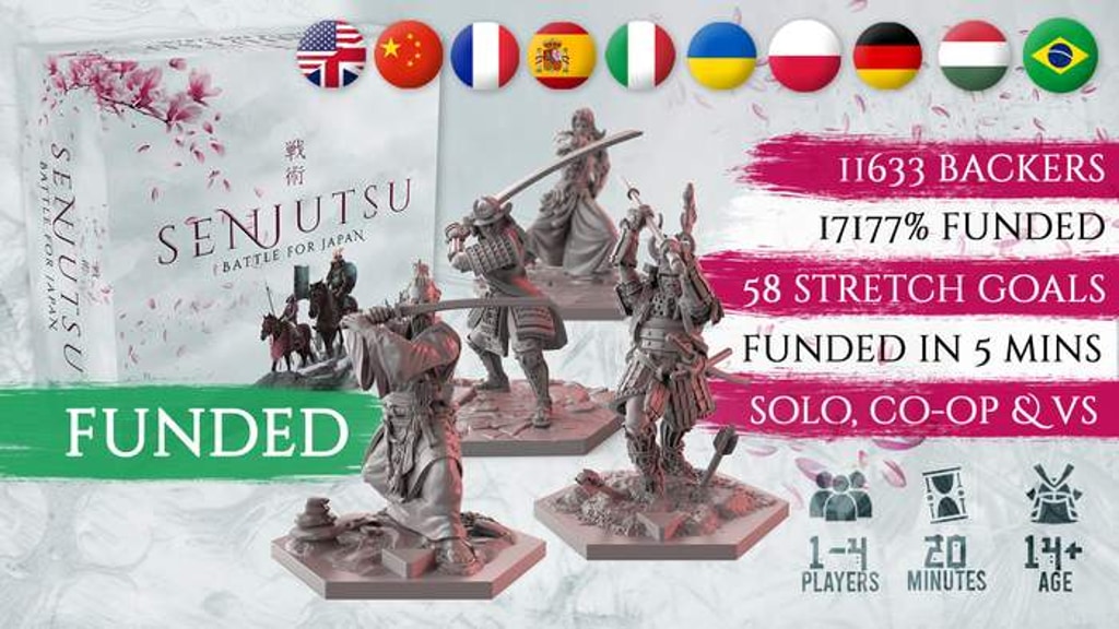 robertc's tweet card. A tense, fast-play Samurai duelling game, with beautiful miniatures, expansive deck-crafting mechanics and memorable showdowns.