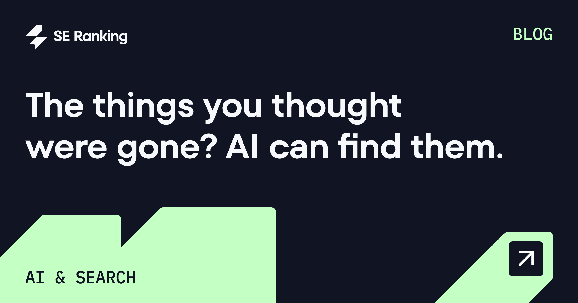 StraightNorth's tweet card. Google makes you search. AI searches for you. That’s the gap between AI search vs traditional search. Here's how AI finds what Google can't.