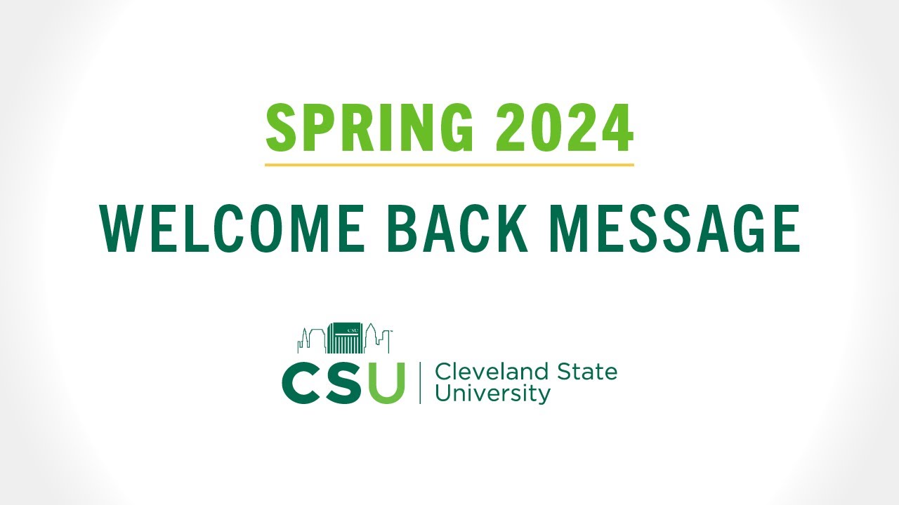 CSU_President's tweet card. President Bloomberg Welcome Back Message | Spring ‘24 Semester