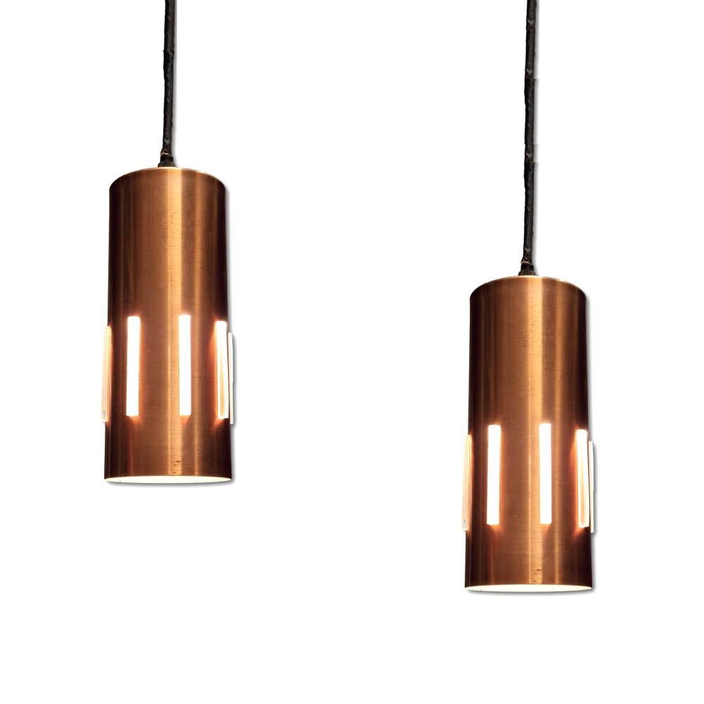 vntg_design's tweet card. Sold: Danish Copper Pendants by Jo Hammerborg, 1960s | #236952