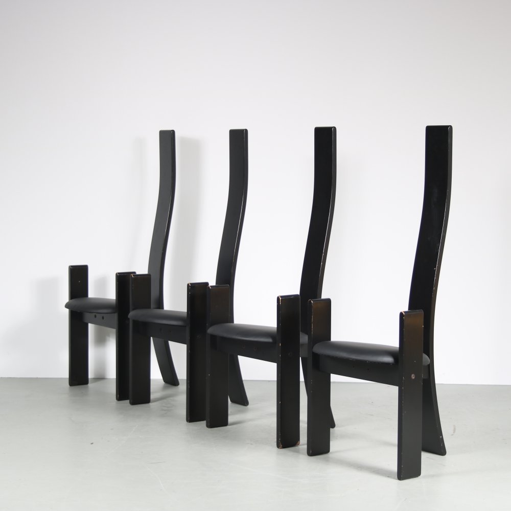 vntg_design's tweet card. Sold: Set of 4 'Golem' Chairs by Vico Magistretti for Poggi, Italy 1970 | #238135