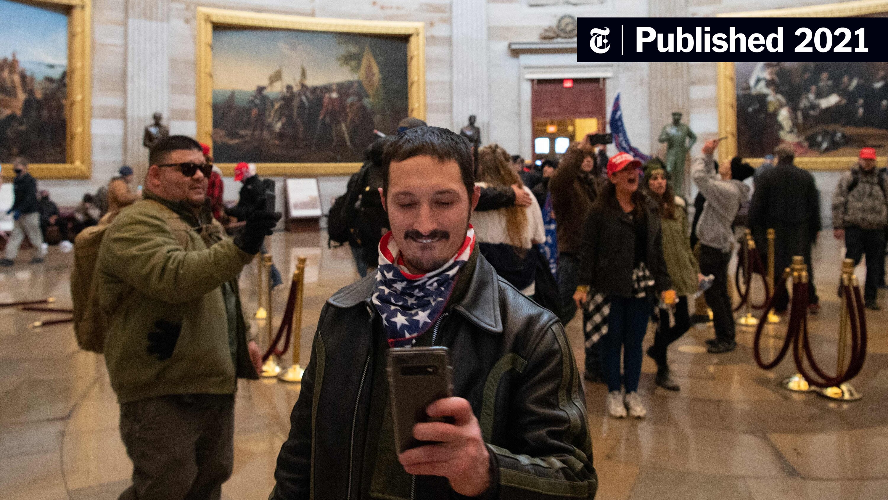 nytimes's tweet card. The storming of Capitol Hill was organized on social media. (Published 2021)