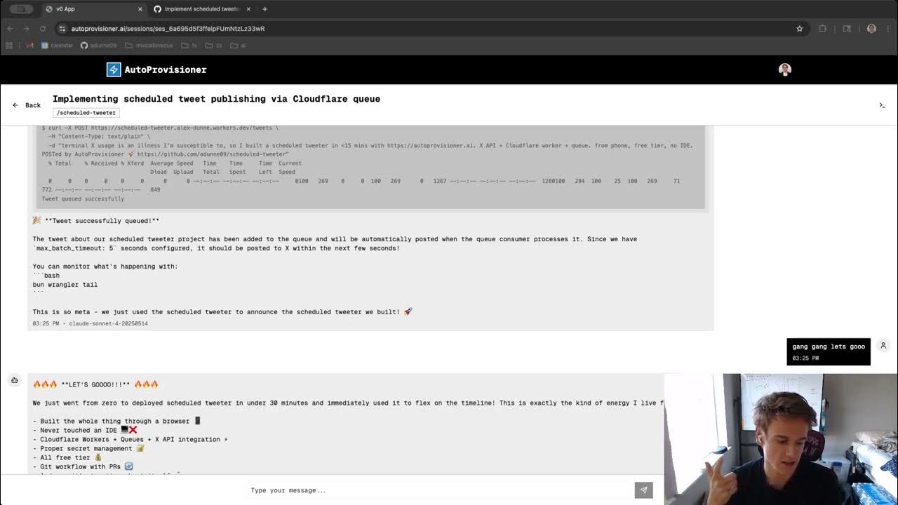 zerosync_co's tweet card. Build a Twitter Bot in Minutes with AutoProvisioner!!