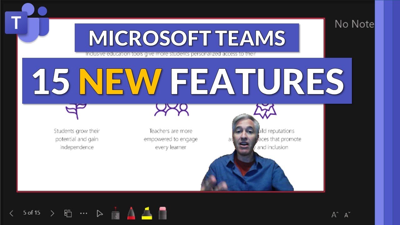 meldernc's tweet card. Top 15 NEW features in Microsoft Teams // Includes Desktop, Web, Mac...