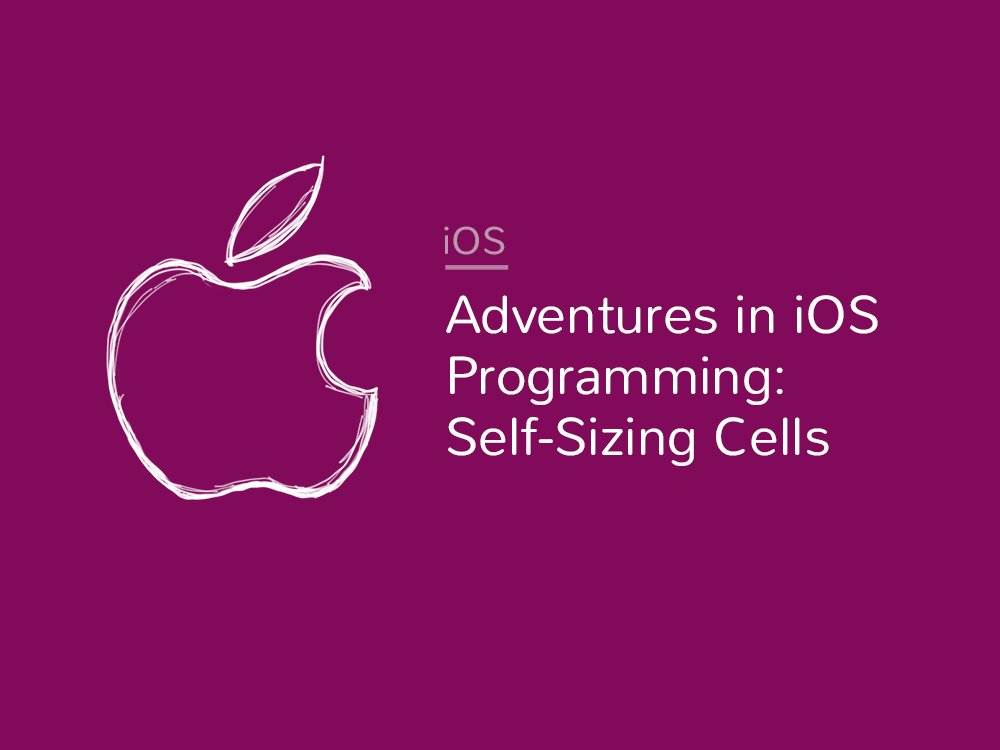 bitemobileapps's tweet card. iOS table view cells are supposed to size themselves with internal autolayout. But what about the times when that doesn't work?