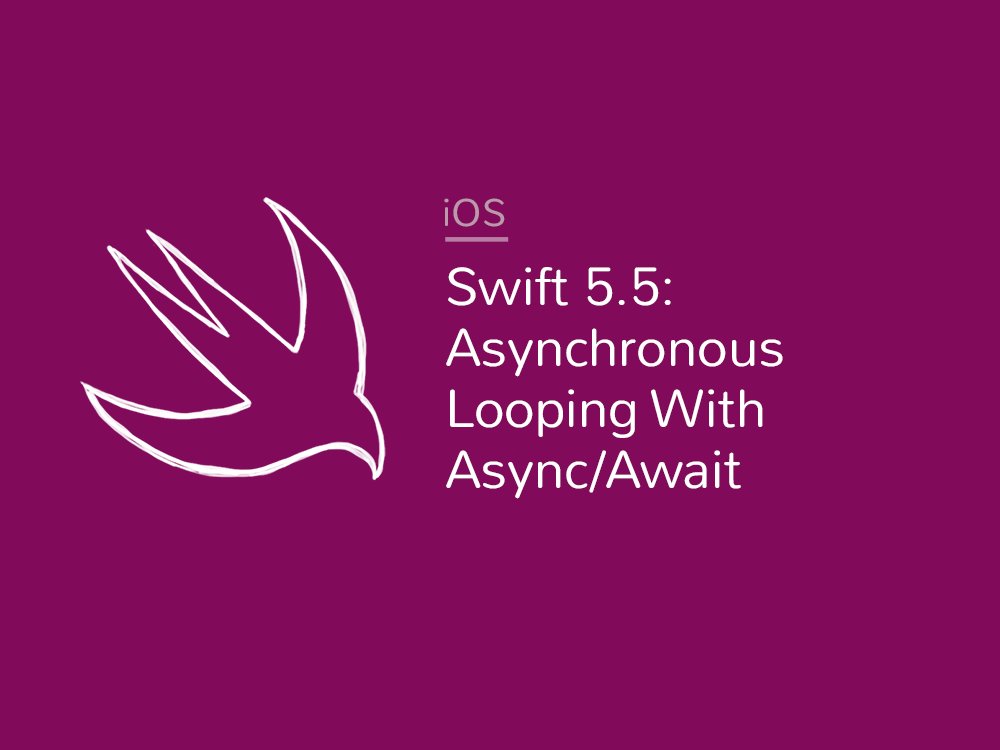 bitemobileapps's tweet card. More WWDC 2021, Swift 5.5, async/await. Today: how to loop asynchronously. Goodbye, DispatchGroup. Hello, Task Group!