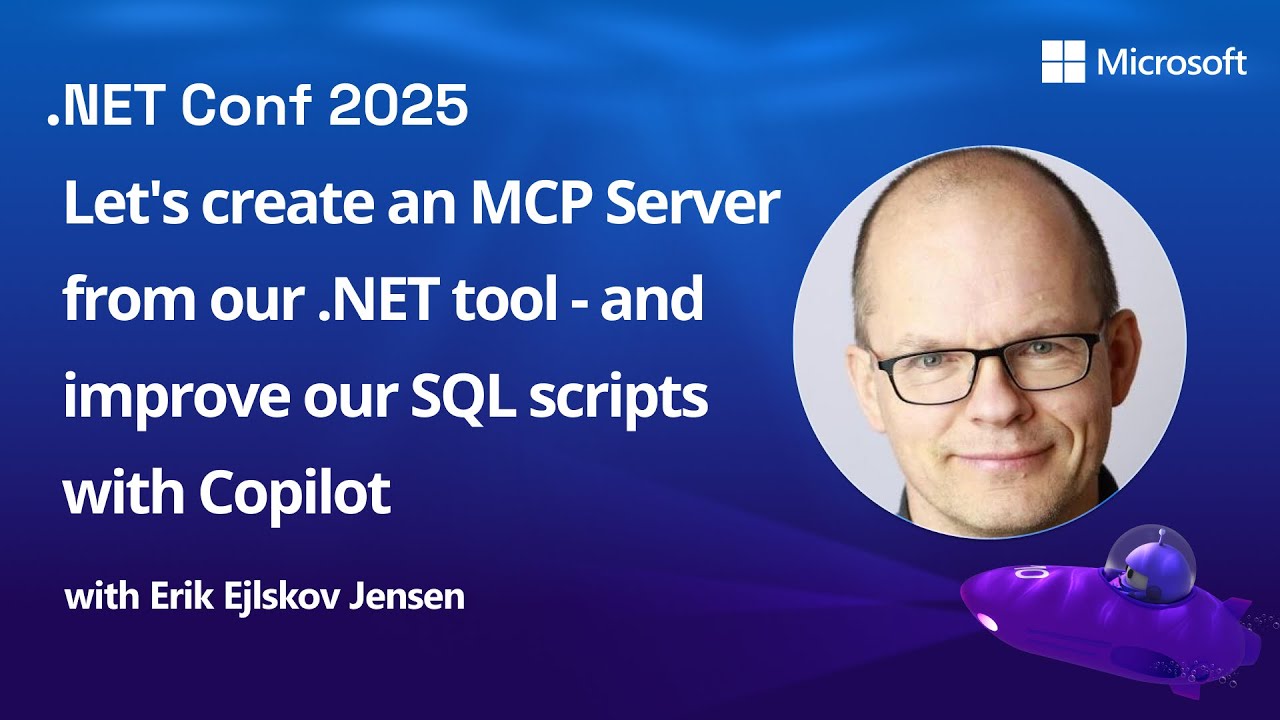 ErikEJ's tweet card. Let's create an MCP Server from our .NET tool - and improve our SQL...