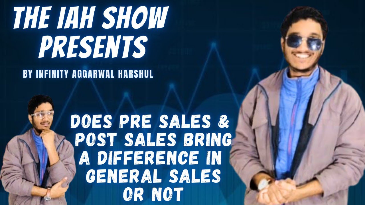 iahuniverse's tweet card. Does Pre Sales & Post Sales Bring a Difference In General Sales Or Not