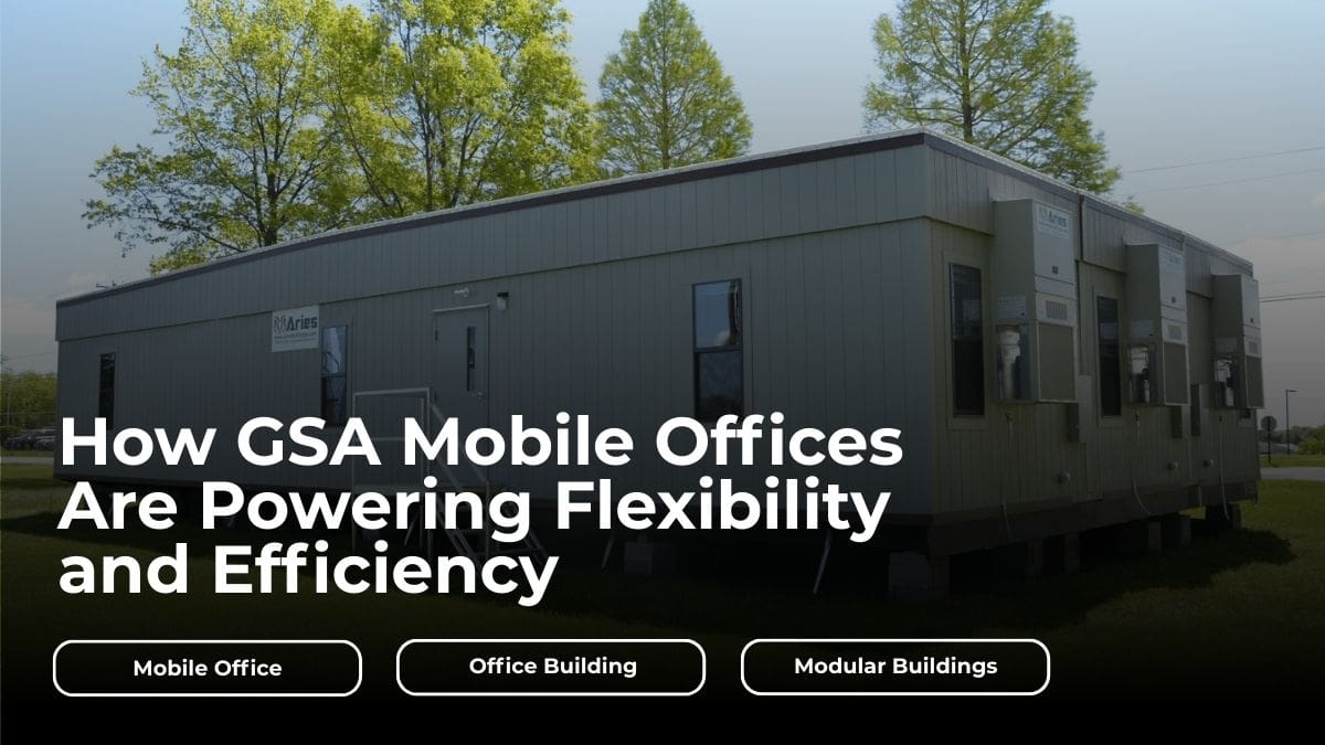 AriesBuildings's tweet card. GSA mobile offices are transforming how federal agencies operate — offering faster, more flexible workspace solutions than traditional offices can provide. Built for the demands of disaster response,...