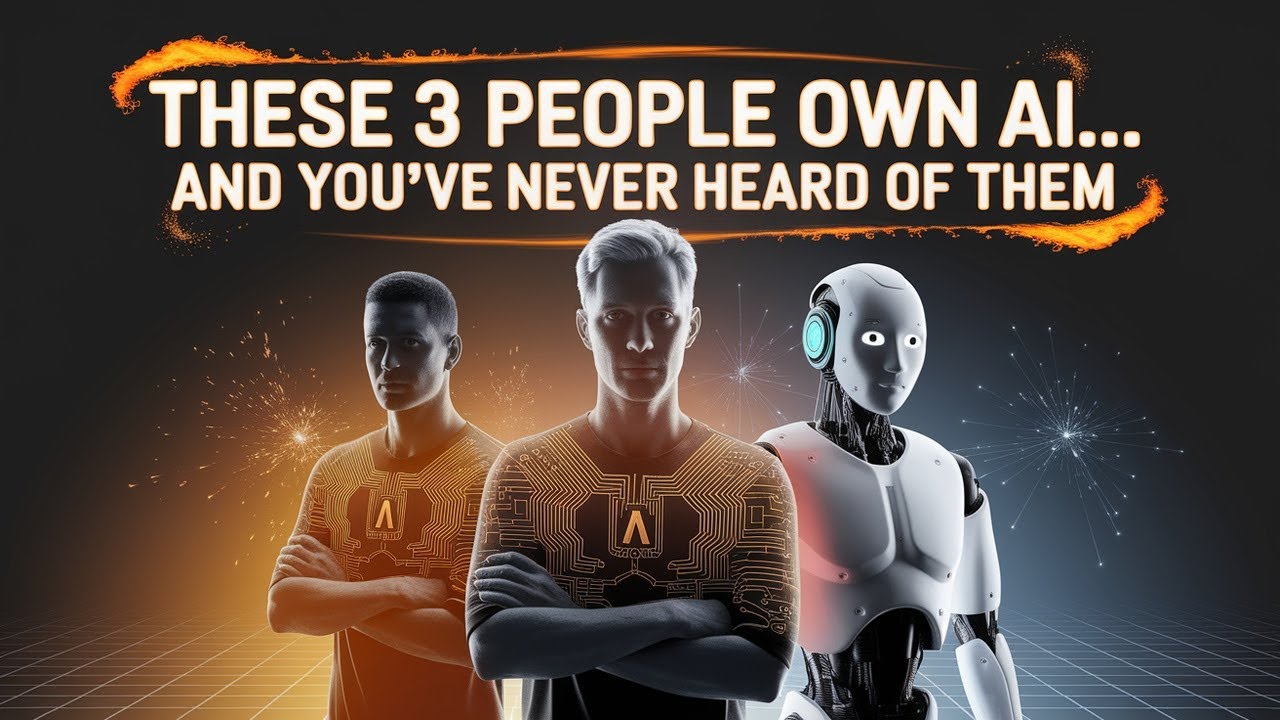 AIoptimizerHub's tweet card. The AI Godfathers The 3 Men Who Secretly Control | You’ve Never Heard...