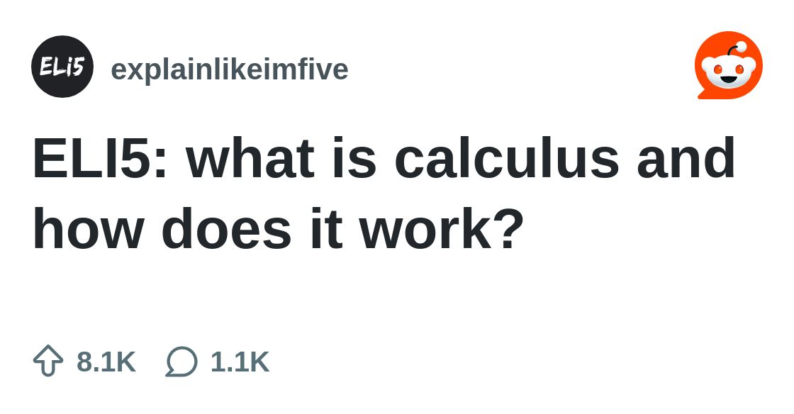 centerofmath's tweet card. Explore this post and more from the explainlikeimfive community