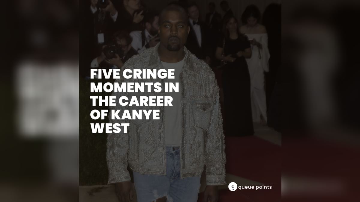 queuepointspod's tweet card. In this episode of Queue Points, hosts DJ Sir Daniel and Jay Ray break down the top five cringe moments in Ye’s career … before today (because that’s a whole...