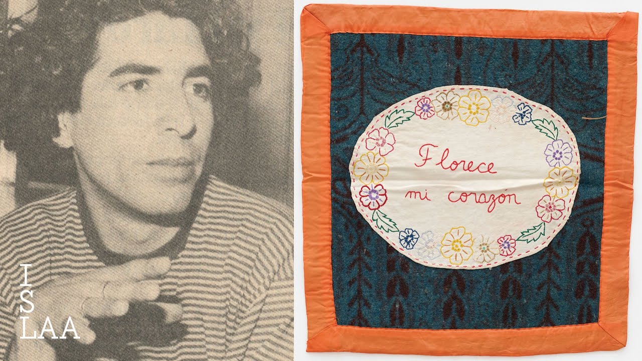 NYUIFA's tweet card. Exhibition Guide | Feliciano Centurión: Telas y Textos | ISLAA