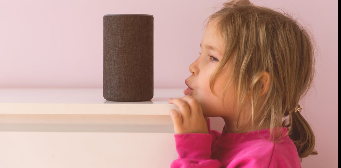 TalksenseApp's tweet card. Children’s voices and actions are recorded by virtual assistants, but what is being done with all the collected information?