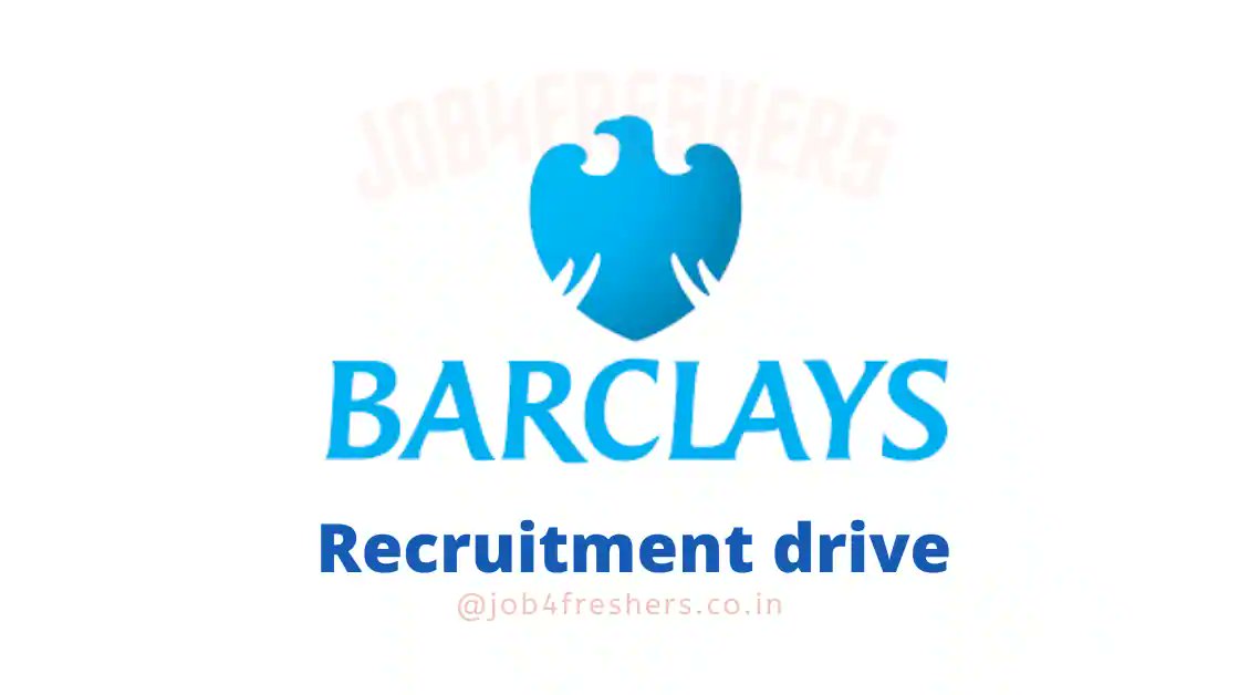 Job4freshers_'s tweet card. Barclays Off Campus Drive 2025: Barclays a leading company, is set to conduct an Off Campus Drive in 2025, offering opportunities to join as Analyst for