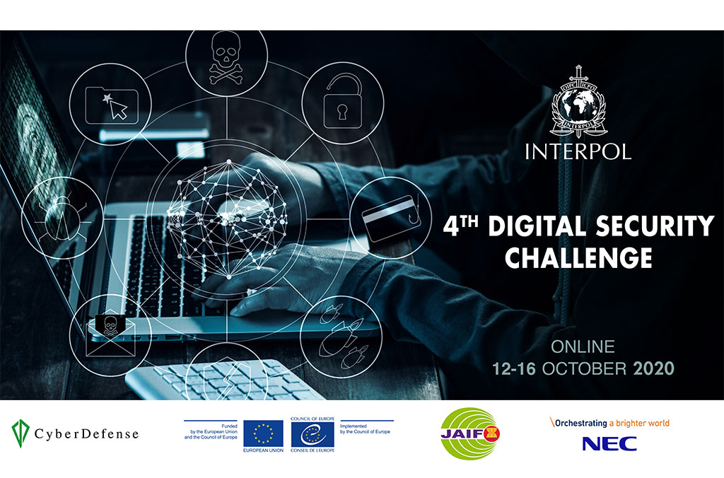 bjCSIRT's tweet card. [FR]Du 12 au 16 Octobre 2020, bjCSIRT en tant que CERT/CSIRT national a participé à l'International Digital Security Challenge (DSC 2020), un exercice de cyber sécurité organisé par INTERPOL, N