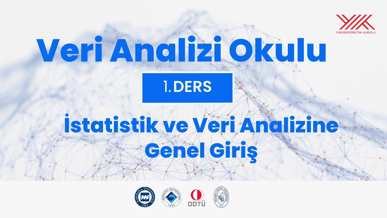 ZubeyirNisanci's tweet card. Veri Analizi Okulu | Giriş Dersi