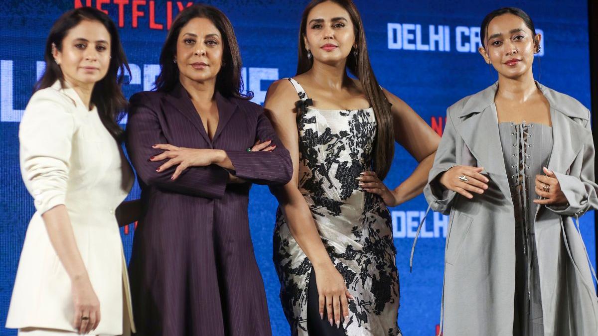 mathrubhumieng's tweet card. Delhi Crime 3 stars Shefali Shah, Rasika Dugal & Huma Qureshi advocate for fair working hours, challenging industry norms for better work-life balance