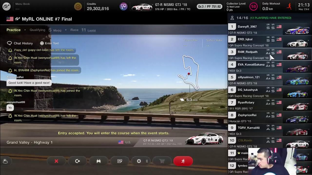 CSLKevin's tweet card. Round #7 : Grand Valley Highway (GVH) - Malaysian eRacing League...