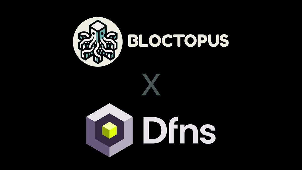 0xbloctopus's tweet card. Bloctopus and Dfns are super-charging Web3 Devops with secure, production-grade dev environments to test token issuance flows