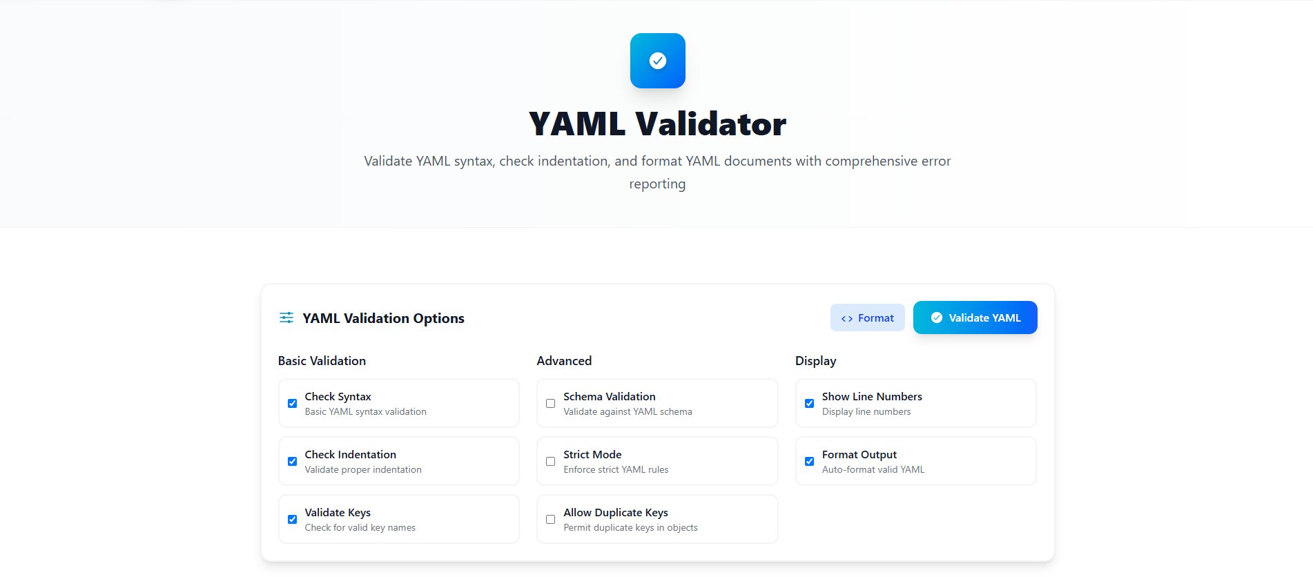 tcc_deepak's tweet card. Validate YAML syntax, check indentation, and format YAML documents with comprehensive validation.