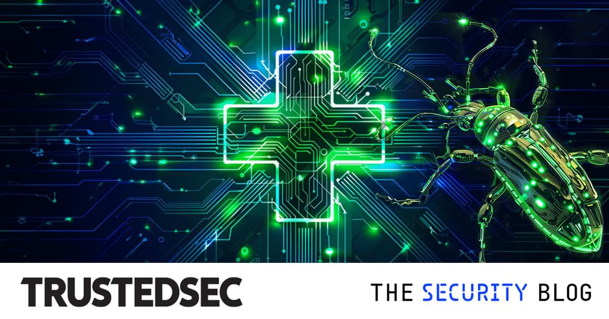 TrustedSec's tweet card. Securing Sensitive Data: How Ransomware Challenges the Healthcare…