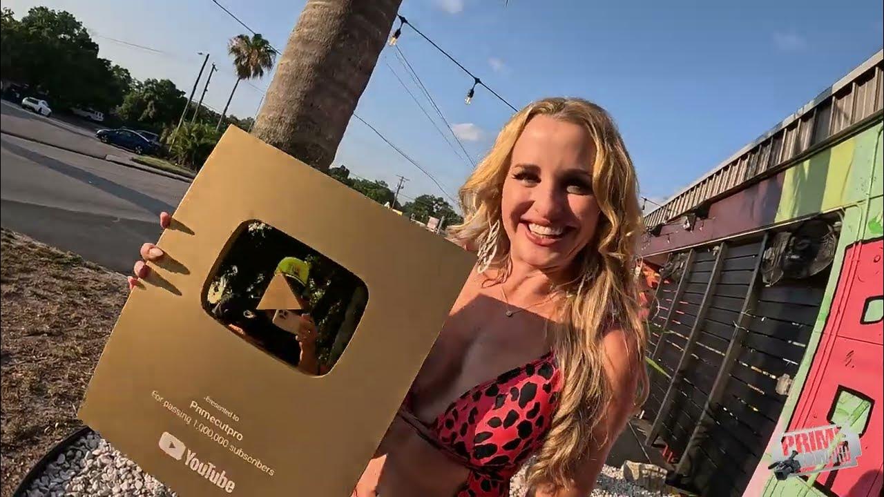PrimeCutPro's tweet card. EPIC Unboxing Gold Play Button Award from YouTube