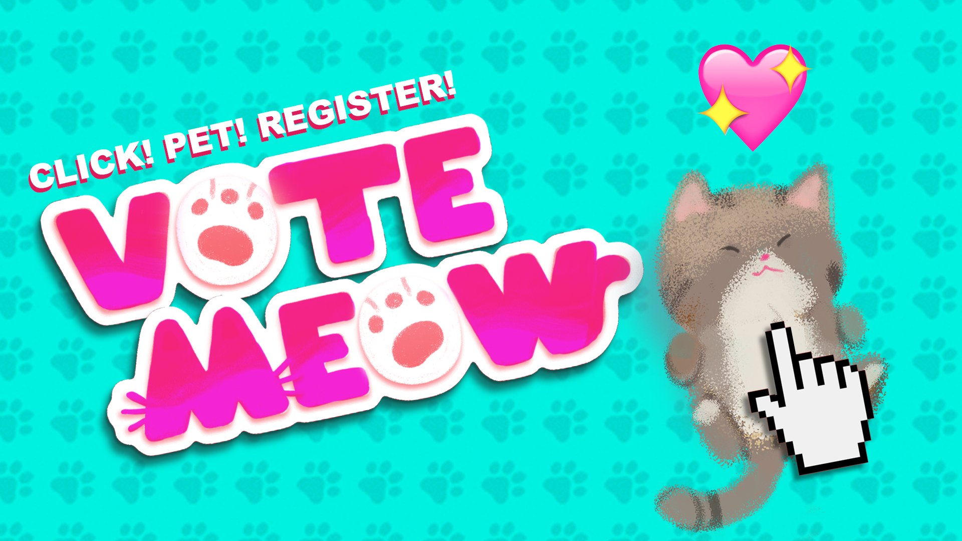 HedbergLibrary's tweet card. PET CATS & REGISTER TO VOTE!
