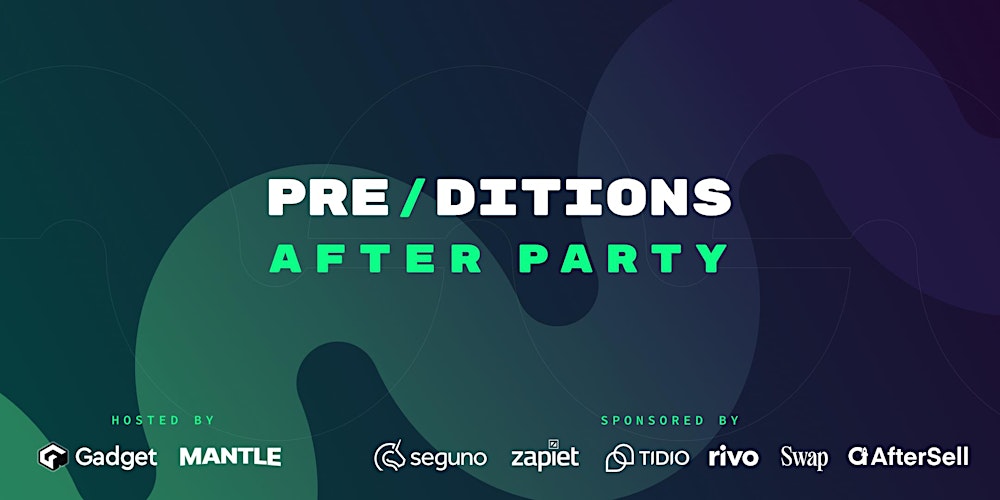 SegunoSoftware's tweet card. Join us for the Pre/ditions after party! Network with agencies and app developers, and enjoy great food and drinks.
