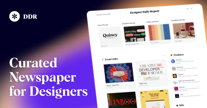 designerdaily_r's tweet card. Everything about design in just 5 minutes.