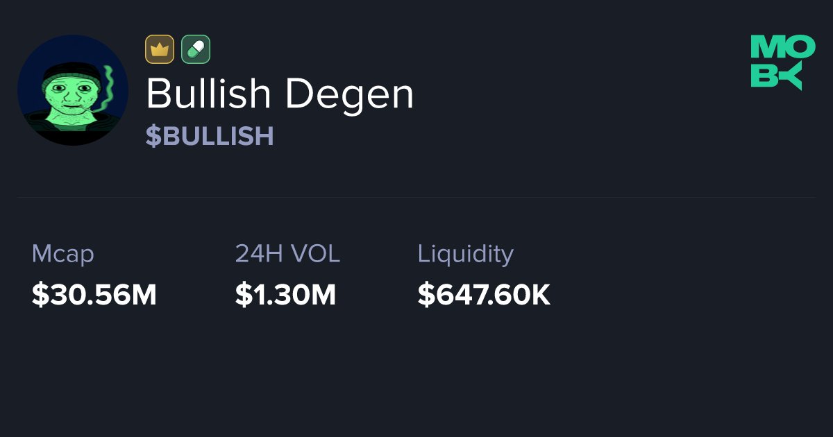 whalewatchalert's tweet card. Track BULLISH the second it moves: live prices, lightning-fast charts, deep whale metrics, and instant swaps—all in one sleek dashboard.