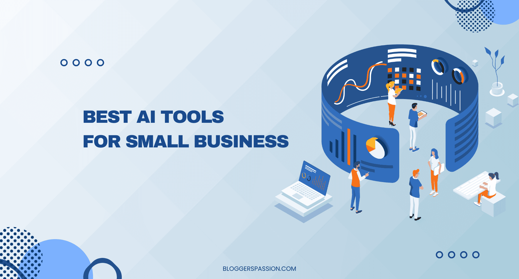bloggerspassion's tweet card. Discover the 7 best AI tools for small businesses to automate tasks, enhance productivity, and grow without technical skills.