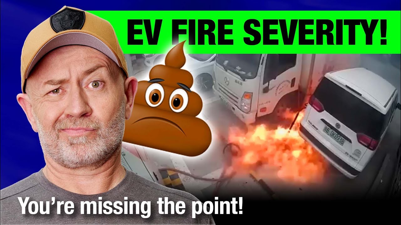 k4hpy's tweet card. The truth about EVs and fire risk in our cities | Auto Expert John...