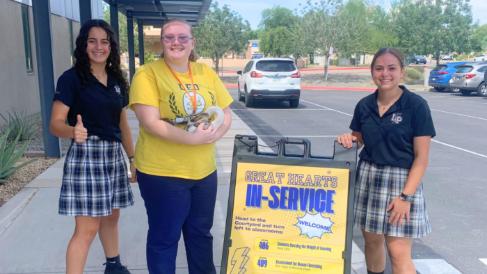 GreatHeartsAcad's tweet card. Over 1,200 teachers from Great Hearts Arizona recently gathered throughout the Valley for the annual Fall Faculty In-Service.