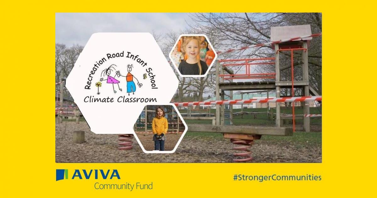 _DoDifferent's tweet card. #StrongerCommunities 💛 Help us build a Climate Classroom: An inclusive and inspirational outdoor learning and play space replacing the old condemned play equipment
