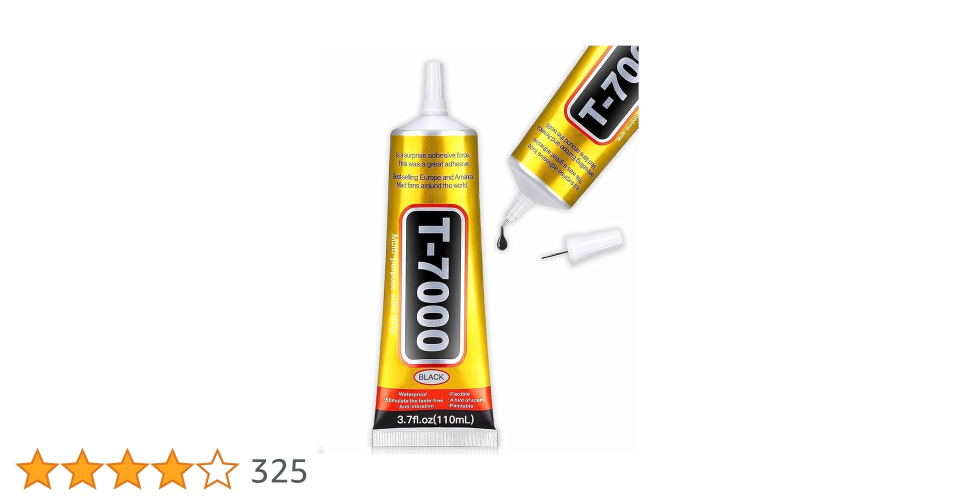 DealsinIND's tweet card. T 7000 50ml Mobile Display Black Glue, Multipurpose Fabric Glue, Mobile Glue for Screen Repairing, Glue drops for Jewelry, Shoes, Art and Crafts.