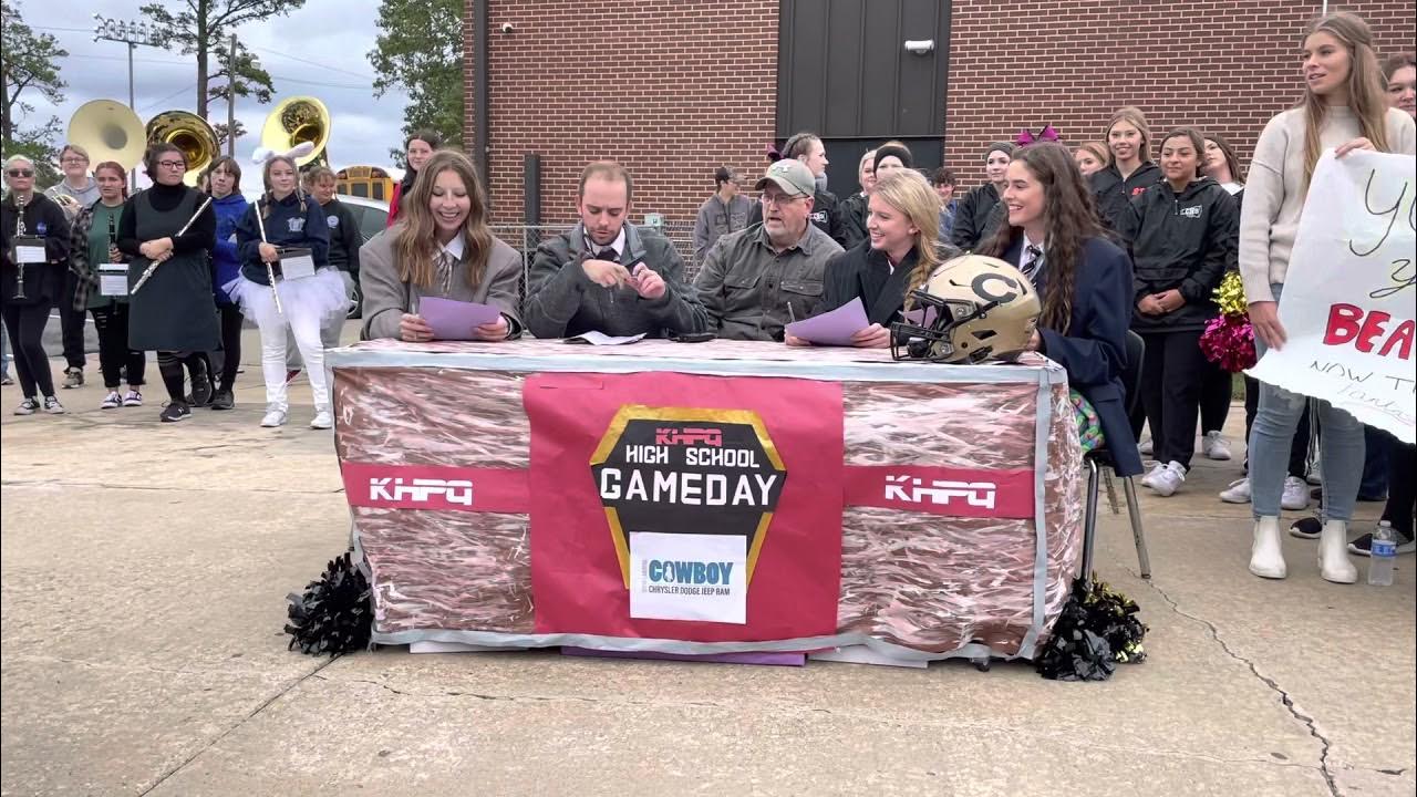 coachpost_chs's tweet card. High School Game Day