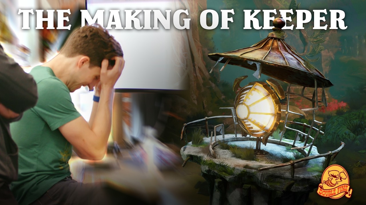 DoubleFine's tweet card. The Making Of Double Fine's Keeper