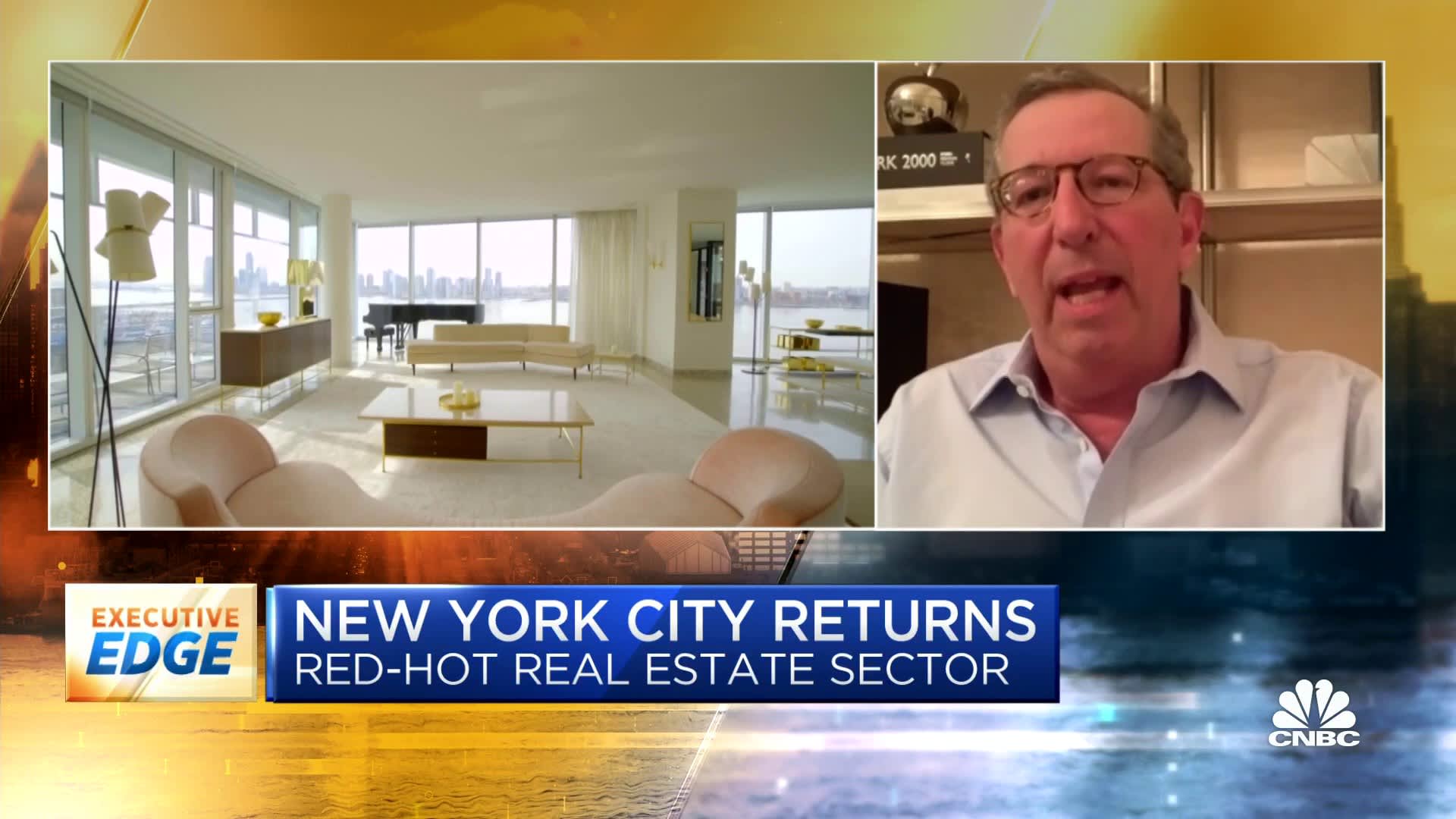 SynProApp's tweet card. CNBC's "Squawk Box" team discusses New York City real estate with Bill Rudin of Rudin Management Company.