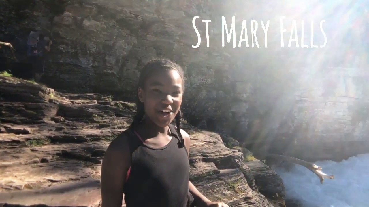 mstizzle's tweet card. Glacier NP: St. Mary and Virginia Falls