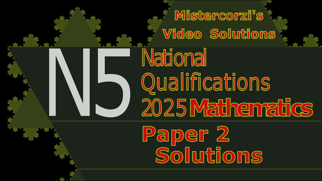 Corzi's tweet card. 2025 SQA National 5 Maths Paper 2 | Full Solutions & Step-by-Step...
