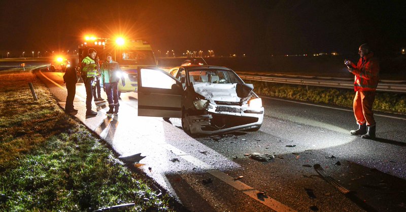 Forse kop-staart botsing op de N50