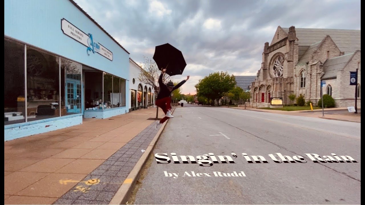 WebsterArtDept's tweet card. Singin' in the Rain - Alex Rudd