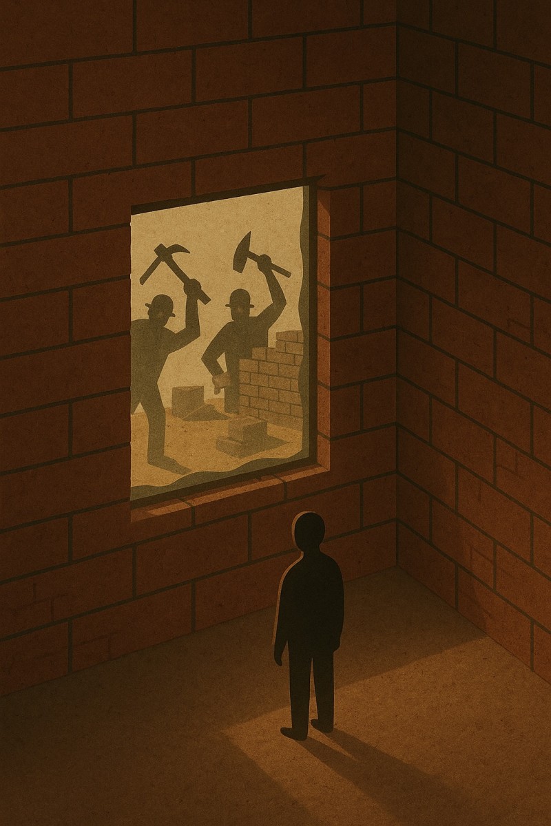 jbyerly81's tweet card. The Walls We Build - From the Green Notebook